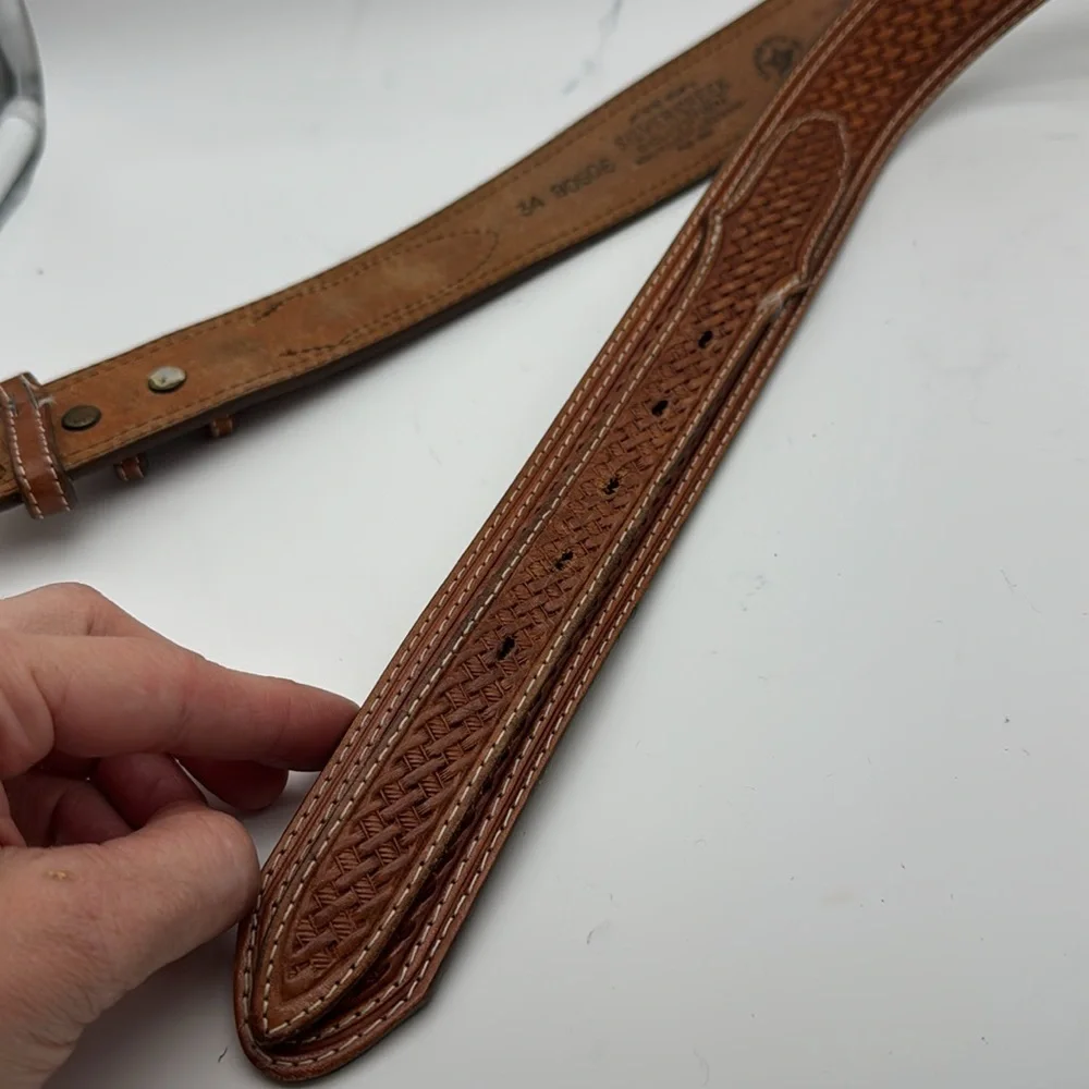 Silver Creek Brown‎ Leather Men's Belt